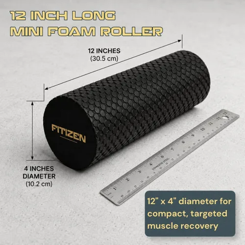 Vista 3 de Rodillo de Espuma Fitizen – Masaje Muscular, Rehabilitación para Dolor de Espalda Rígido, Fisioterapia de Tejido Profundo, Equipo de Ejercicio Firme