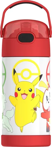 Vista 46 de THERMOS FUNTAINER Botella de agua con pajita, 12 onzas, Avengers