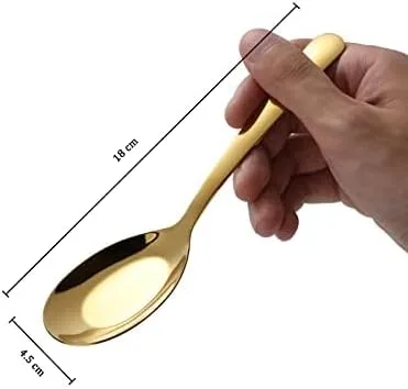 Vista 3 de Cucharas de sopa de acero inoxidable, juego de 6 cucharas de sopa de peso pesado, cucharas de sopa chinas, cucharas de ramen pulidas con espejo