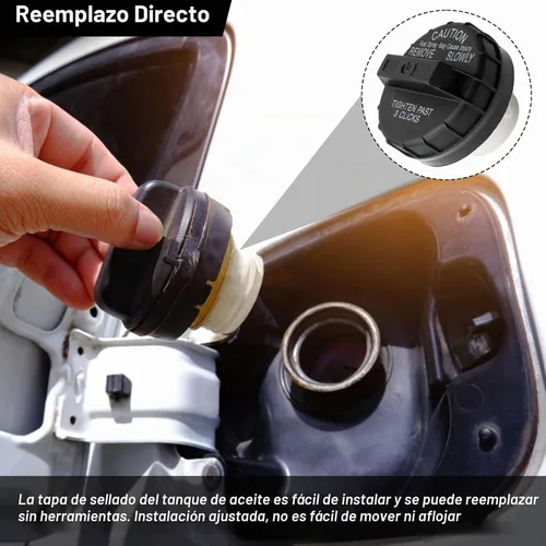 Vista 5 de Tapa de tanque de combustible 10838, Compatible con Nissan Frontier 2001-2011 Sentra 2000-2011 Xterra 2001-2011 GT-R 2009 Versa Titan Altima