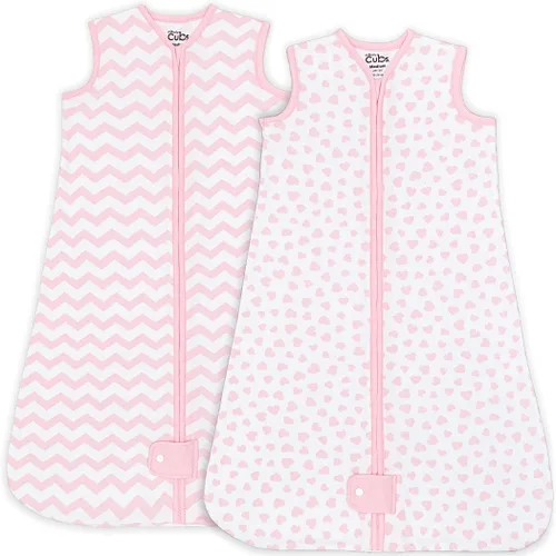 Vista 8 de Comfy Cubs Saco de dormir para bebé de 18 a 24 meses, XL, manta suave de 100% algodón para bebés y niños pequeños, saco de dormir transpirable sin