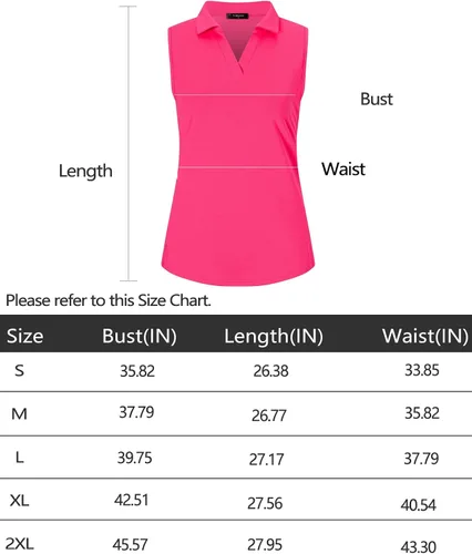 Vista 6 de Vidusou Polo de golf sin mangas para mujer, camisetas deportivas ligeras para tenis