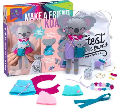 Vista 4 de Craft-Tastic Make a Friend Koala, manualidades para niños de 6 a 8 años, artes y manualidades para niños de 4 a 6 años, kit de manualidades