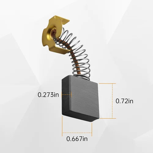 Vista 2 de 5140011-85 Cepillos de motor compatibles con la cepilladora Dewalt DW733 DW734 DW735, 5140011-85-2 cepillos de carbono de repuesto para sierra Delta
