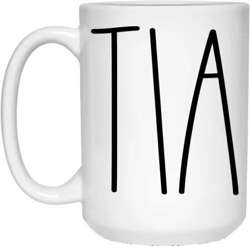 Vista 4 de Taza de café Tia, regalos para Navidad, cumpleaños, día de la madre/día del padre, taza de café familiar para Best Tia Ever - 11 onzas