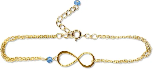Vista 64 de Pulsera con dije de infinito con piedra natal, joyería hecha a mano, regalo para ella
