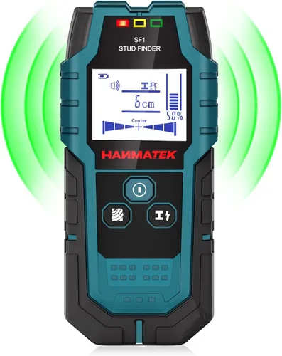 Vista 8 de HANMATEK Detector de Pernos de Pared con Sensor Inteligente Pro, Alarma de Audio y Pantalla LCD HD, Herramienta de Detector de Pernos 5 en 1