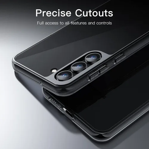 Vista 7 de JETech Funda para Samsung Galaxy S23 5G de 6.1 pulgadas, no amarillenta a prueba de golpes, funda protectora para teléfono, parte trasera de Negro