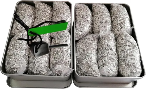 Vista 17 de Kit de iniciación de fuego con magnesio y varilla ferro – Equipo de supervivencia de emergencia con 12 bolsas de magnesio 99% puro + Bolsa