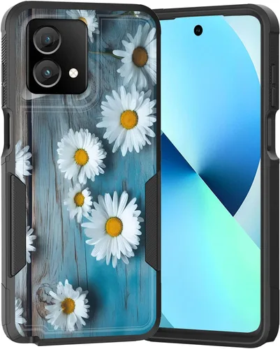Vista 154 de para Moto G Play 4G 2024, funda de dos capas híbrida resistente y a prueba de golpes, PC duro + silicona suave protectora para Motorola Moto G Play