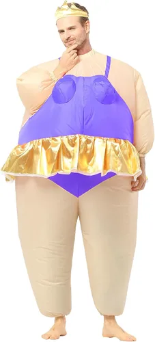 Vista 8 de Disfraz inflable de bailarina gorda para fiesta de Halloween