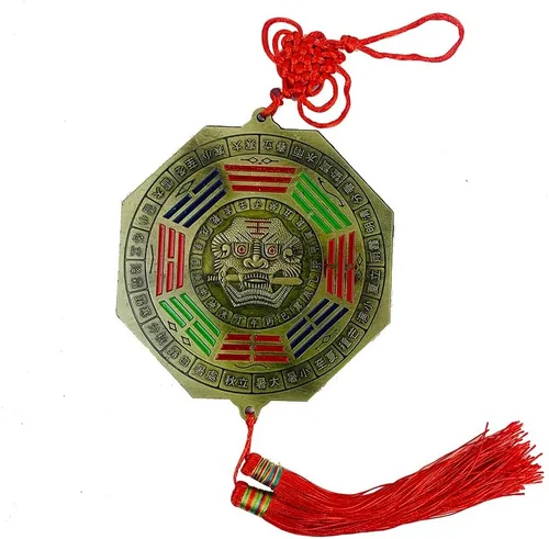 Vista 2 de Nuevo espejo chino de Feng Shui Bagua de 12 zodiacos de gran