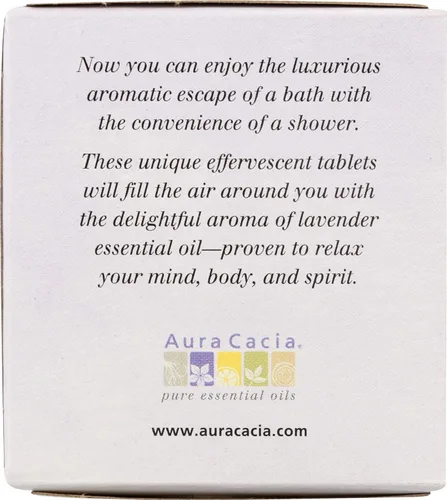 Vista 2 de Aura Cacia Tabletas de ducha de aromaterapia, lavanda relajante 3 ea (paquete de 2)