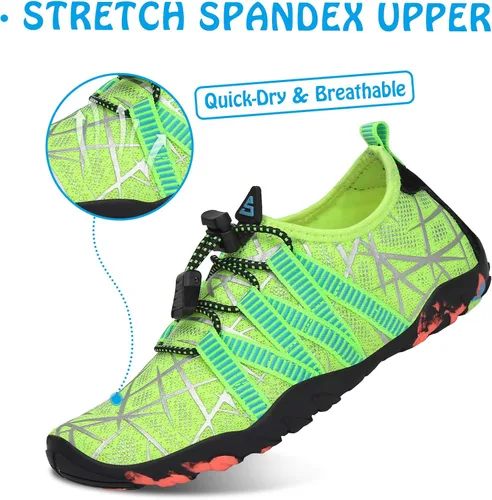 Vista 2 de SAGUARO Kids Boys Girls Water Shoes Non-Slip Quick-Dry Barefoot Aqua Shoe Outdoor Sport Beach Swimming Surfing Diving