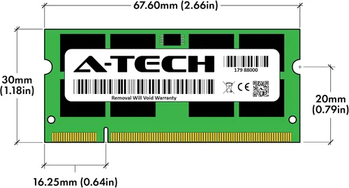 Vista 3 de A-Tech 4 GB de RAM para DELL Latitude D630 DDR2 800MHz SODIMM PC2-6400 200-Pin Non-ECC módulo de actualización de memoria