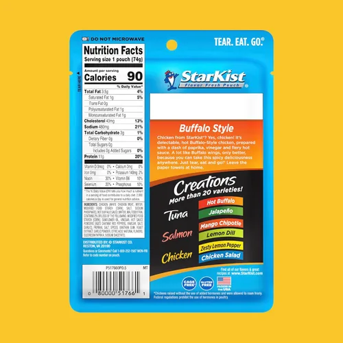 Vista 2 de StarKist Chicken Creations BOLD Buffalo Style - Bolsa de 2.6 oz