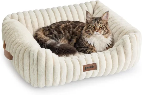 Vista 15 de ZOMISIA Cama para perros pequeños, cama para gatos de interior con funda