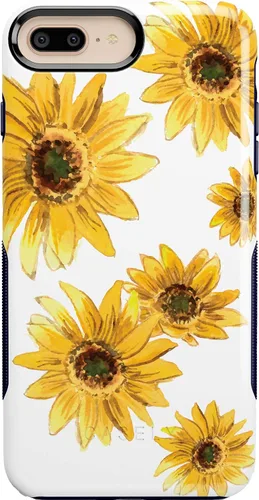 Vista 26 de Casely Funda para iPhone 6/7/8 Plus Todo envuelto Lazos vintage Diseño protector delgado esencial de doble capa