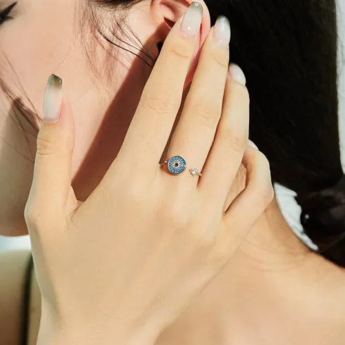 Vista 76 de Anillo de plata de ley 925, minimalista, ajustable, hecho a mano, para mujeres y niñas