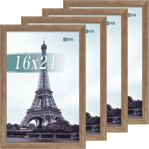 Vista 108 de VCK Portarretratos negro de 8.5 x 11 pulgadas, paquete de 2 portarretratos de madera de calidad de galería, borde de 1.1 pulgadas de ancho