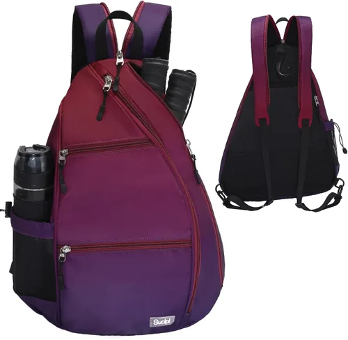 Vista 21 de Sucipi Pickleball Bag for Men & Women,Convertible Backpack with Fence Hook Negro