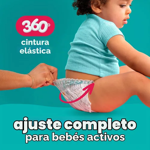 Vista 6 de Pampers Cruisers 360 Pañales - Talla 3, 26 unidades, pañales desechables para bebé, ajuste sin huecos