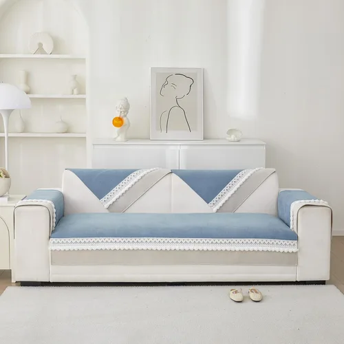 Vista 6 de VClife Funda para Brazo de Sofá Antideslizante Azul Fundas para Reposabrazos para Reclinable, Sillón, Sofá de Dos Plazas y Sofá 1 Pieza Funda Suave