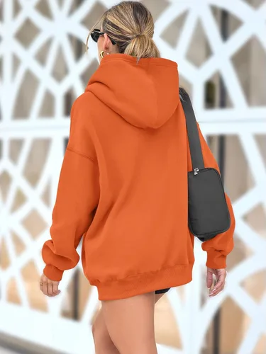 Vista 9 de AUTOMET Sudaderas de gran tamaño con capucha de forro polar para mujer, camisas de manga larga, sudaderas con bolsillo para otoño 2025