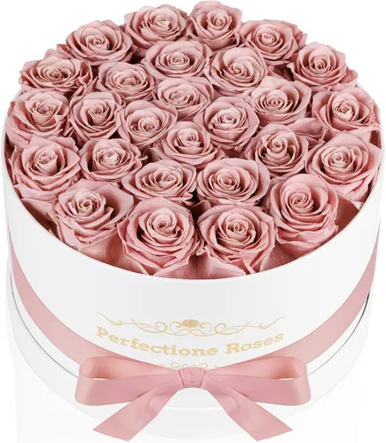 Vista 31 de Perfectione Roses 27 Rosas en una Caja, Rosa del Día de la Madre, Flores Preservadas para Ella, Flores para Entrega, Regalos de Cumpleaños
