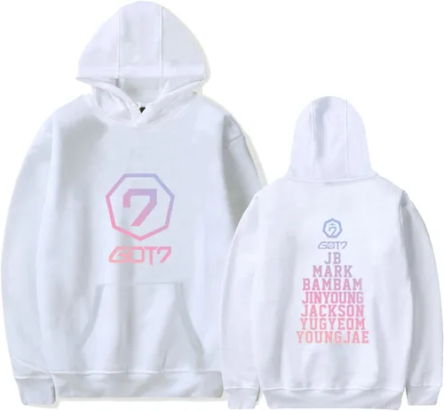 Vista 7 de Kpop GOT7 - Sudadera con capucha Bambam JB Jackson Mark Yugyeom Youngjae Negro