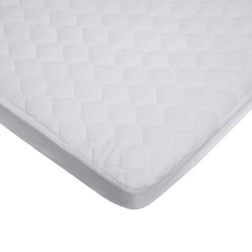 Vista 7 de Funda para colchón de mini cuna impermeable elástica acolchada de American Baby Company, Blanco