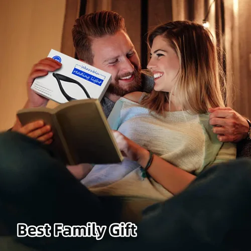 Vista 7 de Luz de lectura LED para el cuello, luz de libro para leer en la cama, lámpara de escritorio de brillo ajustable, 3 modos de color, brazos flexibles
