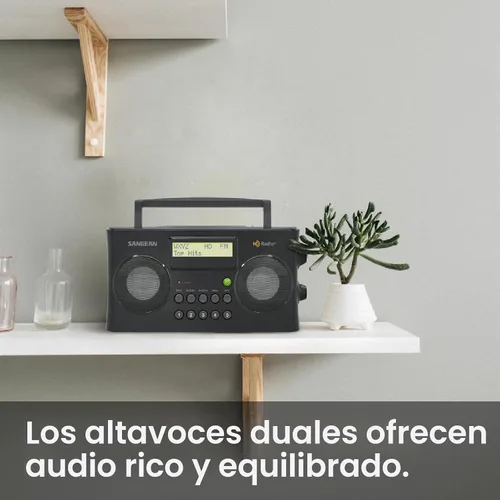 Vista 7 de Sangean HDR-16 HD radio portátil AM/FM-Stereo