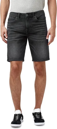 Vista 13 de Buffalo David Bitton Pantalones cortos de mezclilla rectos y relajados para hombre