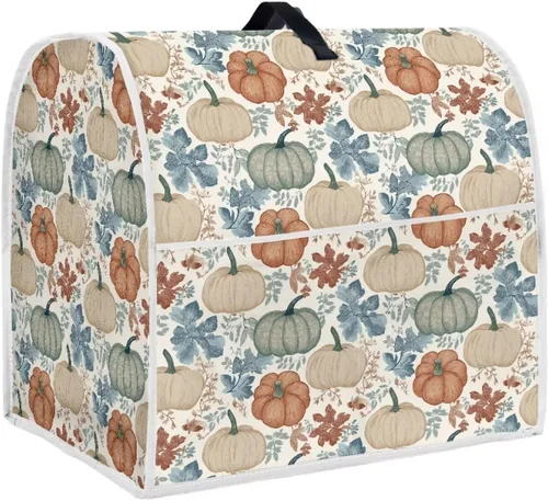 Vista 31 de Dreaweet Fall Pumpkin Print Kitchen Mixer Covers for Stand Mixer 4.5-5 qt, Kitchen Aid Accessories and Attachments, Washable