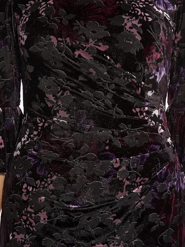 Vista 4 de Adrianna Papell Vaina de terciopelo estampado para mujer