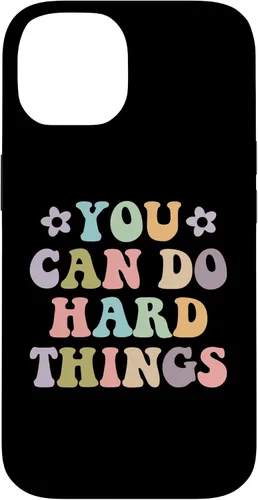Vista 4 de Inspirational Women's Graphics - You Can Do Hard Things Case for iPhone 16