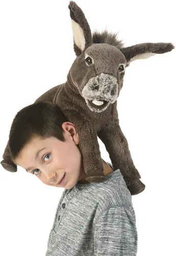 Vista 4 de Folkmanis, Burro bebé títere