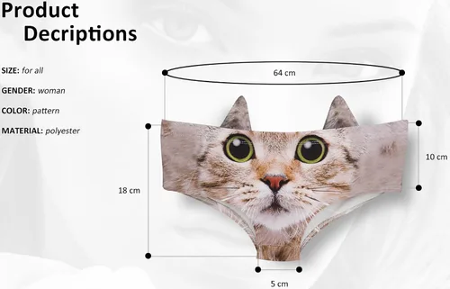 Vista 2 de Pantaletas divertidas para mujer, ideal como regalo para ella, regalo de San Valentín