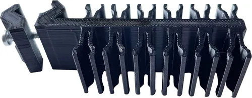 Vista 2 de SAS Pistol Crossbow Quiver 3D Printed 12 Bolts Holder Weaver Mounting Kit Negro