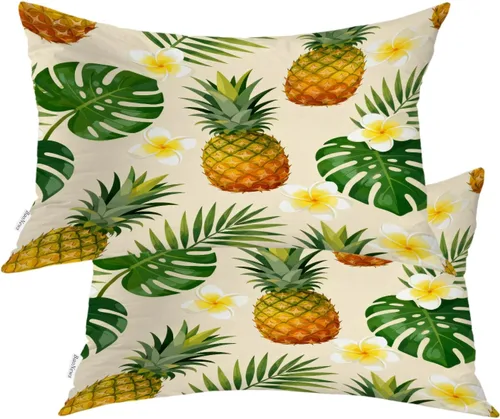 Vista 64 de Geometric Patterns Throw Pillow Covers, Black and White Designs Cushion Cases Digital Blended Hidden Zipperl Decorative Pillow Covers Square 16X16