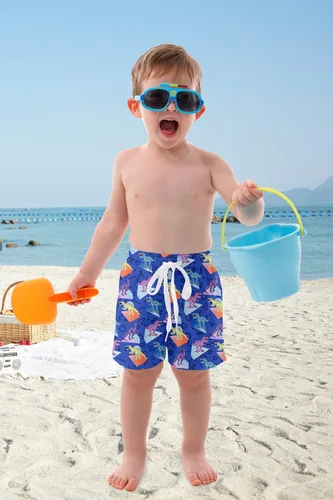 Vista 3 de BFUSTYLE Traje de baño para niños pequeños con forro de compresión