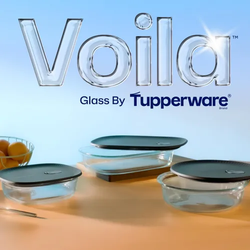 Vista 8 de Tupperware Voila Vidrio XL Rectangular para Almacenamiento de Alimentos – Cazuela Hermética, 3.2 qt / 3 L