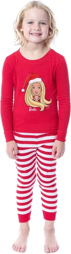 Vista 2 de INTIMO Barbie Family Christmas Logo Santa - Pijama unisex de 2 piezas