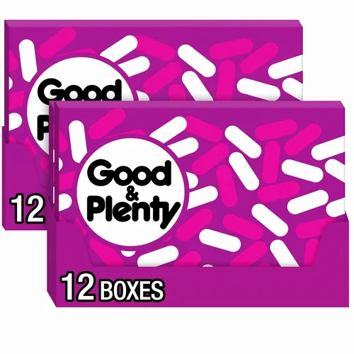 Vista 8 de Good & Pletty Candy, Dulces, sabor a regaliz negro clásico, caja de 6 onzas (paquete de 12)