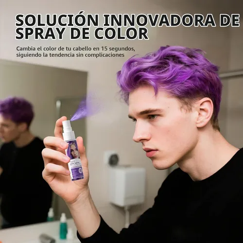 Vista 8 de Sevich Spray de color temporal para el cabello, rojo, tinte lavable