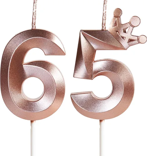 Vista 100 de Velas de cumpleaños número 10 para pastel, velas de oro rosa número 10 con corona, diseño 3D, decoración de pastel de cumpleaños para niñas