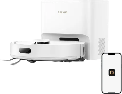 Vista 14 de DREAME D20 Air Plus Robot Vaccum and Mop Combo con succión de 20,000 Pa, tecnología antienredos, muelle de vaciado automático, limpieza profunda
