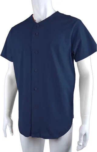 Vista 2 de OLLIE ARNES Camiseta de béisbol, camisa hip-hop, con botones, uniforme de equipo, para hombres, jóvenes, tallas de niños pequeños