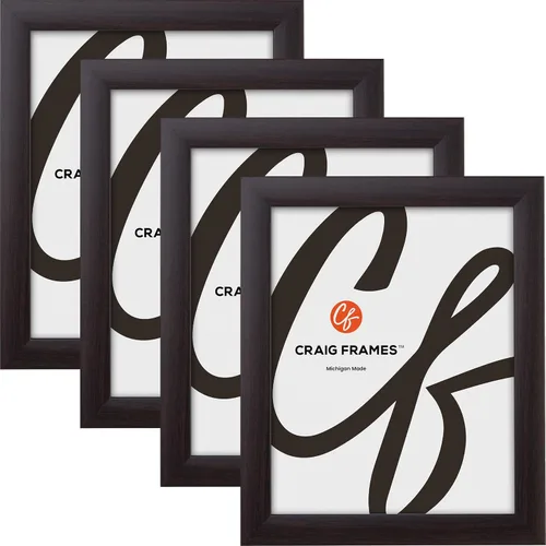 Vista 3 de Craig Frames 4x5 Gallery Black 4 Pack Picture Frame Set, Gallery Wall Decor 2-Paquete de 4 unidades de 1WB3BK